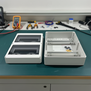 Caja <span class=keywords><strong>de</strong></span> <span class=keywords><strong>Distribución</strong></span> Impermeable IP65 <span class=keywords><strong>de</strong></span> 24 Vías, Caja <span class=keywords><strong>de</strong></span> Interruptores Eléctricos <span class=keywords><strong>de</strong></span> Plástico ABS+PC con <span class=keywords><strong>Kit</strong></span> <span class=keywords><strong>de</strong></span> Montaje en Riel DIN - Product Image 2