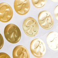 Étiquettes gaufrées personnalisées en feuille d'or pour flacons de parfum, autocollants imperméables en rouleau
