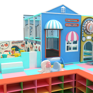 Nouveau produit : aire de jeux intérieure pour enfants sur le thème des macarons, à vendre avec toboggan et piscine à balles - Product Image 4