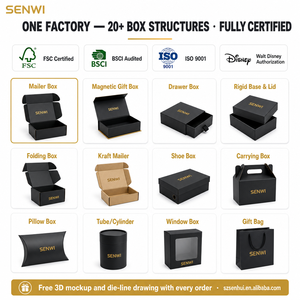 Boîte d'expédition noire personnalisé<span class=keywords><strong>e</strong></span> avec logo imprimé UV pour emballage <span class=keywords><strong>de</strong></span> marque <span class=keywords><strong>de</strong></span> petite entreprise - Product Image 6