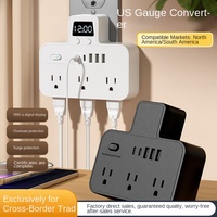 Adaptateur de prise standard US 110V avec USB Type-C à charge rapide, rallonge multiprise avec interrupteur