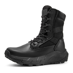 Botas Tácticas de Campo DF024 al por Mayor, Color Negro y Marrón, de Gamuza, con Cremallera Interior, para Senderismo al Aire Libre - Product Image 1