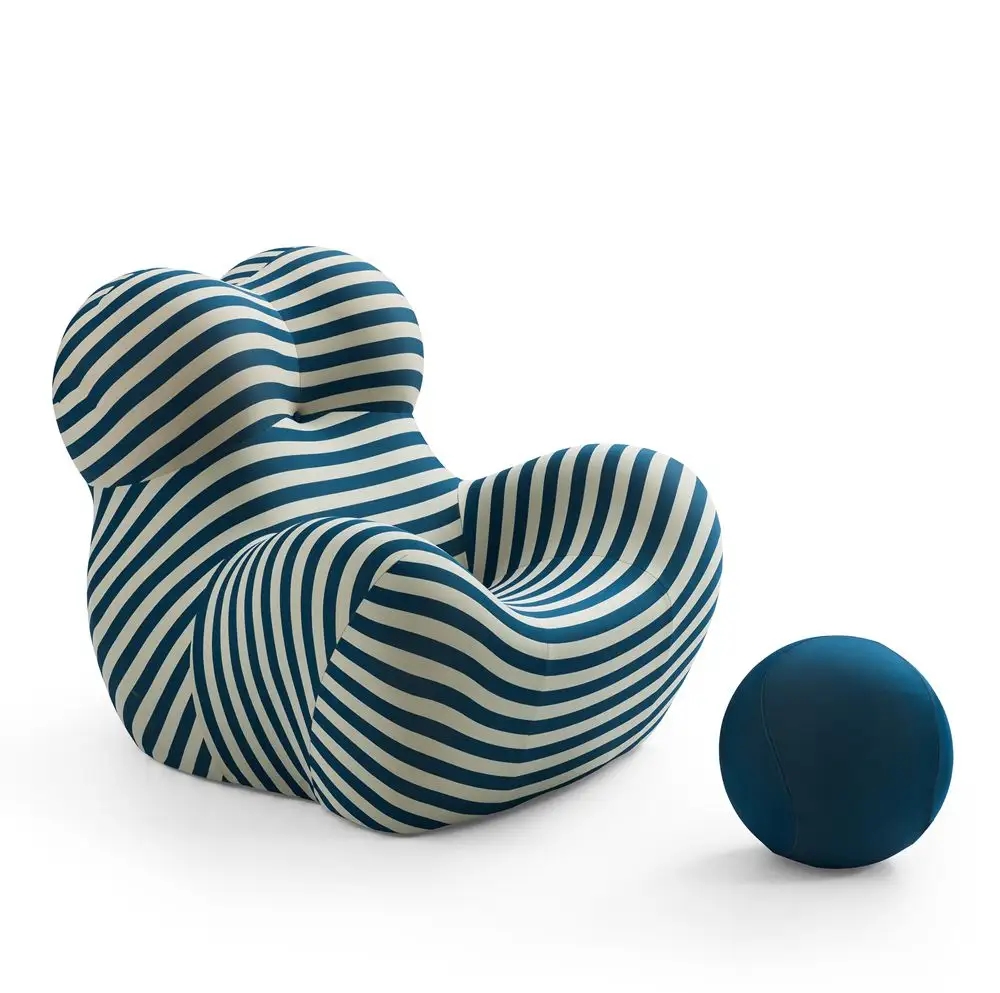 Design italiano up soggiorno DELL'UNITÀ di elaborazione di schiuma pigro confortevole palla abbraccio facile da salotto sedia