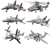 Wange plastik oyuncak uçak tuğla özel legoinged ww2 tuğla askeri uçak helikopter oyna set yapı taşları tuğla stet oyuncak
