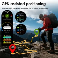 Smartwatch Active 2 Pantalla AMOLED de 1.43" con Voz IA/Llamadas Bluetooth GPS Rastreador de Fitness Frecuencia Cardíaca/SpO2/Más de 150 Deportes Reloj 3ATM para Natación