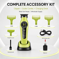 Tondeuse à cheveux professionnelle sans fil, silencieuse, à faible bruit, rechargeable, pour hommes, femmes, enfants, kit de coupe de cheveux familial