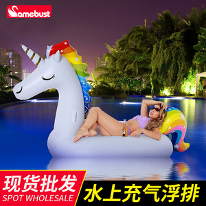 Bouée gonflable Samebust Star Unicorn pour adultes et enfants, jouet pour fête de piscine - Product Image 5