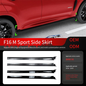 Veidt Adatto per BMW X6 F16 <span class=keywords><strong>M</strong></span> Sport 2014-2019, Minigonne Laterali, Parafanghi, Adesivi per Auto, Modifiche - Product Image 2