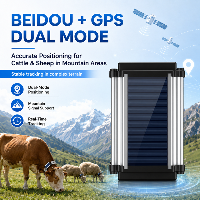 Wholesale Pet Tracker Real-time Battery Powered Beidou IP67 GPS Tracker 10000mAh 1-Year Battery Life Sheep Cow Cattle GPS Collar