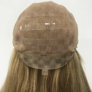 شعر مستعار طبي من السيليكون بشعر حرير صغير من الدانتيل من الدرجة الأساسية شعر مستعار طبي أشقر أشقر للنساء لمرضى السرطان الثعلبة - Product Image 5