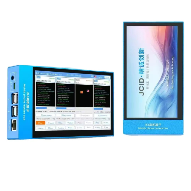 JCID IX4 Batch Flashing Box No Need Unplug the Line Efficient Operation Easy to Repair Battery Health 4 Phones Using Together