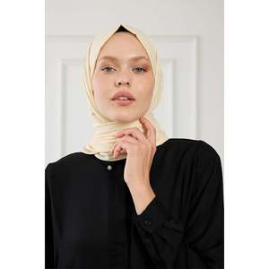 Pañuelo de Algodón Puro Beige Ligero y Transpirable de 80 Gsm de Color Sólido para Uso Textil del Hogar - Product Image 4