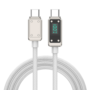 Hot bán trong suốt hiển thị sạc cáp điện kỹ thuật số màn hình hiển thị điện thoại Cáp dữ liệu cho sạc nhanh của miếng đệm, - Product Image 2