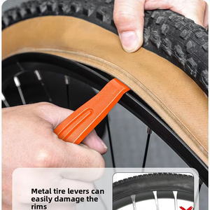 Leviers de pneu de vélo, kit de réparation de pneus, cuillères à pneus robustes, outil de démontage de pneus pour vélos de route ou de montagne - Product Image 1