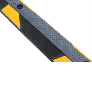 Produit de bouchon de roue en caoutchouc de bordures de stationnement noir et jaune de 1650mm - Product Image 3