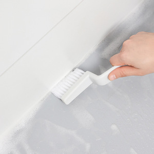 Cepillo de limpieza para azulejos de baño, juntas y sellador, cerdas suaves, mango de nailon - Product Image 1