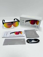 Lunettes de cyclisme intelligentes AIMB G5 Max AI avec caméra 8MP, enregistrement vidéo HD 1080P, traduction IA en temps réel, protection UV400 et transfert Wi-Fi