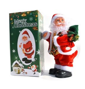 Jouets de Noël animés avec Père Noël dansant et chantant, jouets de Noël animés avec Père Noël qui danse et qui fait vibrer les fesses pour les enfants - Product Image 5