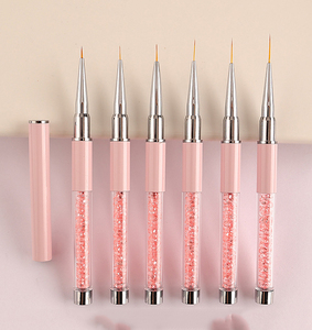Wholesale Nail Art Painting Liner Pen Set Rhinestones Handle Manicure Brushes Nail Painting Pen Nail Art Liner Brush