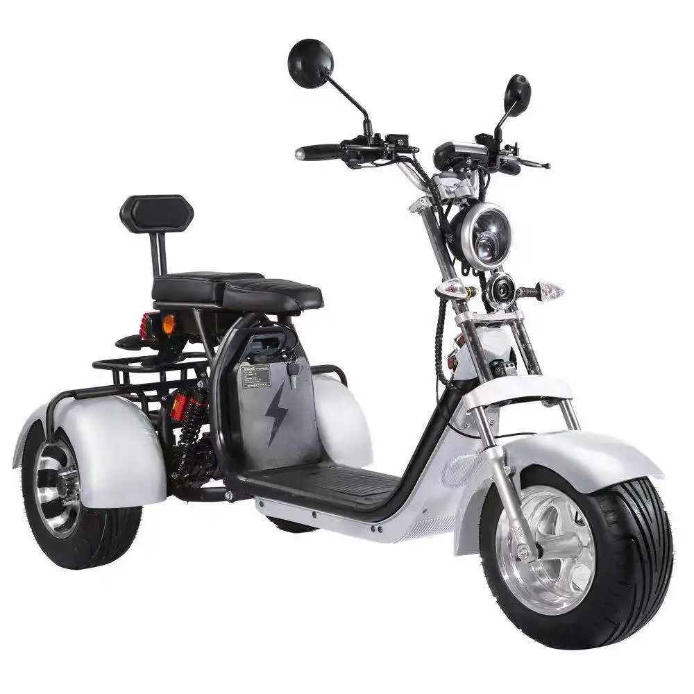 HEZZO 12 "60V 3000W Fat Tire 3 Rad Trike Elektro roller 30ah Langstrecken Electric City Coco Citycoco Elektro halley