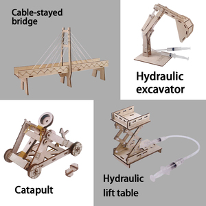 Bộ mô hình xây dựng bằng gỗ bán chạy, bộ dụng cụ thí nghiệm trường học, bộ đồ chơi khoa học giáo dục cho trẻ em - Product Image 4