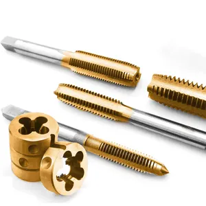 M35 Set di utensili per rubinetto a vite con filettatura a punta a spirale in acciaio ad alta velocità rivestito in titanio 2-2.5/3-4/5/6/8/10/12/14/16/18