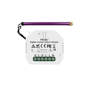 Module d'interrupteur intelligent Moes Tuya WiFi pour double rideau, store, moteur électrique, application Smart Life avec Google Home Alex - Product Image 1