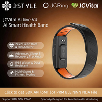 JCVital 2501 SDK APL OEM ODM Pulsera Médica Inteligente con Monitor de Salud Basado en IA, Rastreador de Salud y Ejercicio para Mujeres