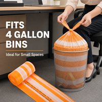 Sacs poubelles de cuisine grand format OEM ODM à marque privée, avec poignées à nouer, résistants aux fuites, extra épais, compostables, emballage personnalisé Chine Vietnam