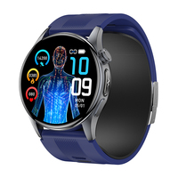 Reloj Inteligente de Salud de 1.56 Pulgadas con Bomba de Aire, Monitorización de Presión Arterial, Sueño, Frecuencia Cardíaca, Oxígeno en Sangre, Temperatura y Recordatorio de Sedentarismo