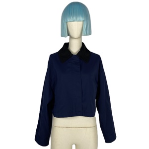 Femmes 2025 Printemps Nouveau Eco-Friendly Cotton <span class=keywords><strong>Chic</strong></span> Fashion Spliced Collar Coat Vintage Long Sleeve Pockets Casual Female Outerwear - Product Image 2