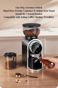 เครื่องชงกาแฟเชิงพาณิชย์ระดับมืออาชีพ 220V/110V แรงดันไฟฟ้าคู่ สำหรับใช้ในบ้านและเชิงพาณิชย์ พร้อมเครื่องบดเมล็ดกาแฟเอสเพรสโซ - Product Image 6