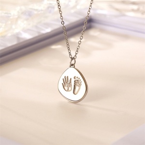 Creative Stainless Steel Children Jewelry Gold Plated <b>Memorial</b> Necklace - Product Image 5