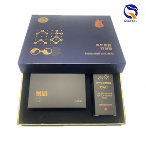 Caja de Regalo Rígida con Inserto de Blíster y Estampado en Lámina Dorada de Lujo Personalizada para Set de Regalo de Cuidado de la Salud - Product Image 2