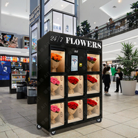 Fournisseur d'armoires de rangement pour bouquets de fleurs à écran tactile AIT, boutique de fleurs automatique en plein air, usine de distributeurs automatiques de bouquets de fleurs