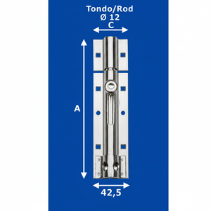 กุญแจสแตนเลสก้านกลม170มม. กันน้ำปลอดภัยสูงพร้อมกุญแจ AL250IN15ปลอดภัยสำหรับการใช้งานที่ปลอดภัย - Product Image 1