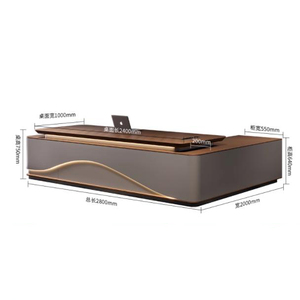 Văn phòng hiện đại văn phòng bàn L hình dạng Ông Chủ văn phòng bàn bàn văn phòng điều hành bàn gỗ sang trọng hiện đại nội thất văn phòng CEO bàn - Product Image 6