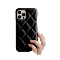 CHAOYIDIAN NOUVEAU 2026 Coque de téléphone Macaron à carreaux couleur unie avec grande découpe pour iPhone 17 16 Pro 15 14 13
