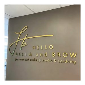 Laser Cut Metal Office Reception <strong>Sign</strong> Building Signage Beauty Salon Logo <strong>Wall</strong> <strong>Sign</strong> Custom Logo Letters Advertising Acrylic <strong>Sign</strong> - Product Image 1