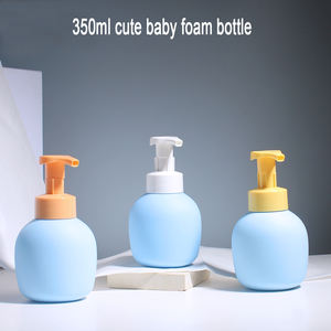 Bouteille à pompe en mousse pour enfants, 250 ml, 350 ml, en HDPE, au toucher <span class=keywords><strong>doux</strong></span>, pour <span class=keywords><strong>shampoing</strong></span> et gel douche pour bébé - Product Image 2