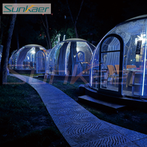 Nuevo diseño antioxidante UV/lluvia/nieve carpa de cúpula de policarbonato estructura de acero sala de burbujas para <span class=keywords><strong>restaurante</strong></span> u hotel - Product Image 5