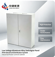 Armoire de distribution électrique étanche à la poussière et à l'eau en alliage d'aluminium de classe IP54 pour appareillage basse tension