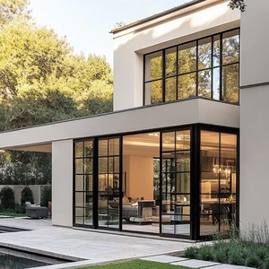 OUNA USA Vente en gros Fenêtres et portes en aluminium NFRC As2047 Extérieur Intérieur Portes coulissantes à double vitrage pour patio balcon - Product Image 1