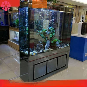 대형 어항 전문 유리 제조업체 맞춤형 수족관 가을 홈 데코레이션 사각형 - Product Image 5