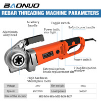 Machine à fileter les tuyaux portative entièrement automatique avec alimentation électrique pour la renforcement des conduites d'eau et des canalisations d'incendie