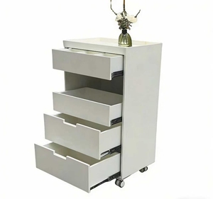 Chariot de rangement pour salon de beauté, pour instruments de broderie et de mise en forme des cils, chariot à outils à pousser à la main - Product Image 3