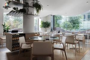 Mostrador de Barra de Café y Té con Leche Moderno y Personalizado, Fabricante de Muebles para Cafeterías y Restaurantes, Diseño Interior de Cafetería, Mostrador de Café - Product Image 4