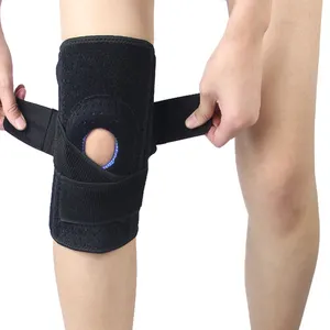 自定义徽标卸载可调关节支撑膝关节支撑带硅胶垫