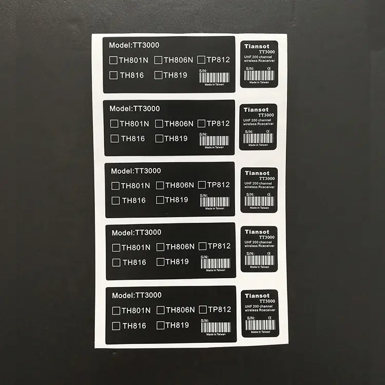 custom self adhesive serial barcode number label sticker roll printing