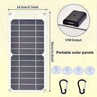 Chargeur solaire flexible AIsmartLink 6W, petit, efficace, portable, durable et léger